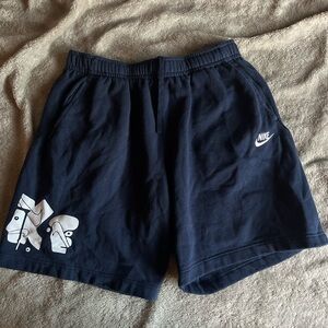 Nike Men's Dark Blue Graphic Shorts
